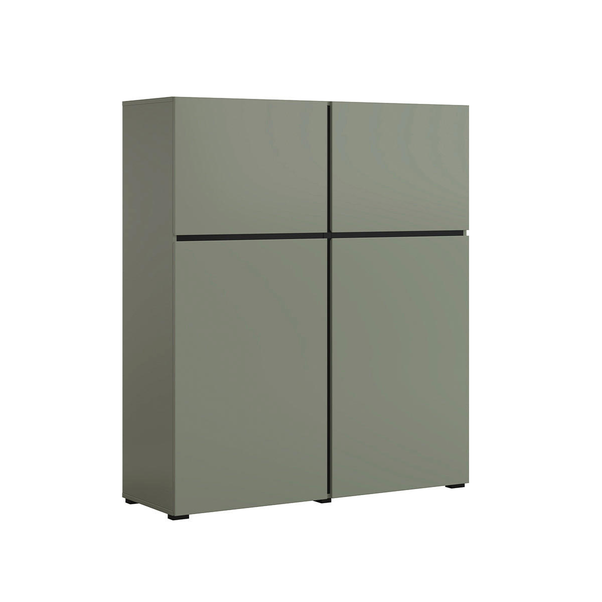 KOMODA Lilia Zelená - zelená, kompozitné drevo (119/139/40cm) - Petits-meubles
