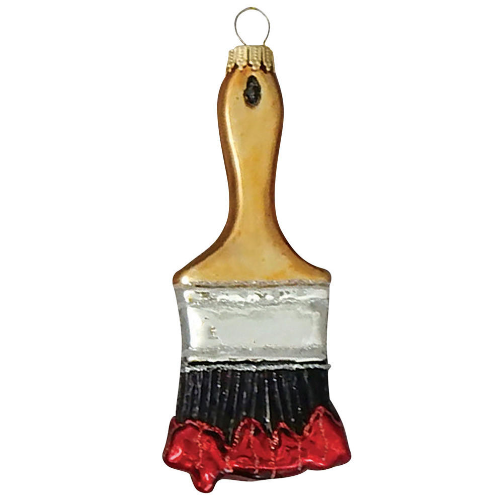 CHRISTBAUMSCHMUCK Malerpinsel Mehrfarbig 11cm (Glas / 1 Stk.) - Multicolor, Glas (5/11/2cm) - Krebs Glas Lauscha