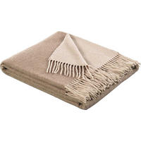 TAGESDECKE Plaid natur-sand 150 x 200cm - Sandfarben, Textil (150/170cm) - Biederlack