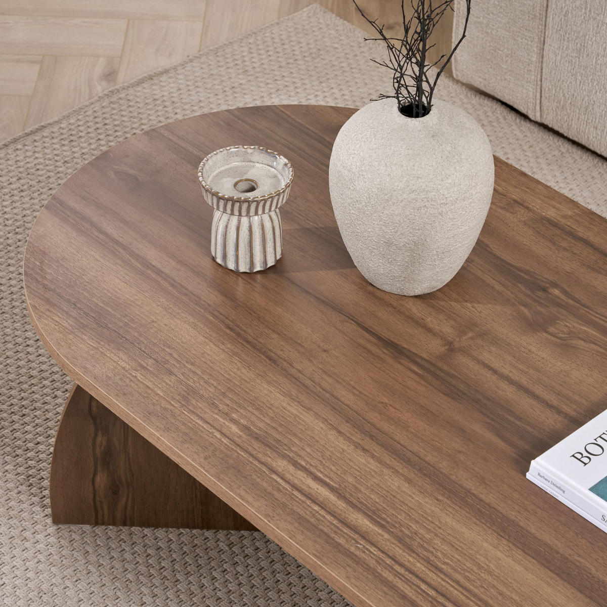 COUCHTISCH Melina Nussbaum - Nussbaumfarben, Holz (60/120/40cm) - Habitat Garten