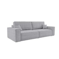 SCHLAFSOFA HUGO, Sofa mit Schlaffunktion und Bettkasten, Farbe: Grau, Cordstoff - Grau, Textil (244/83/98cm) - VENASI MÖBEL