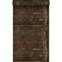 TAPETE große verwitterte rostige Metallplatten 53 cm x 10.05 m - Braun, Papier (53/1000cm) - Origin Wallcoverings