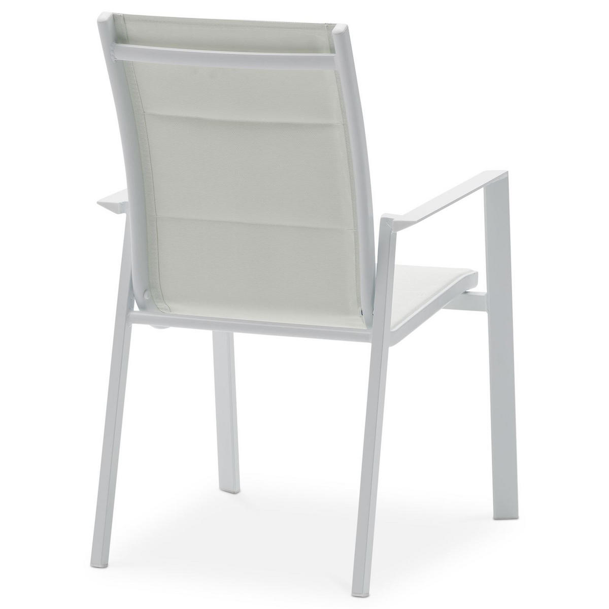 GARTENSTÜHLE TRAPANI 6er-Set weiß - Weiß, Metall (42/91/43cm) - IDIMEX