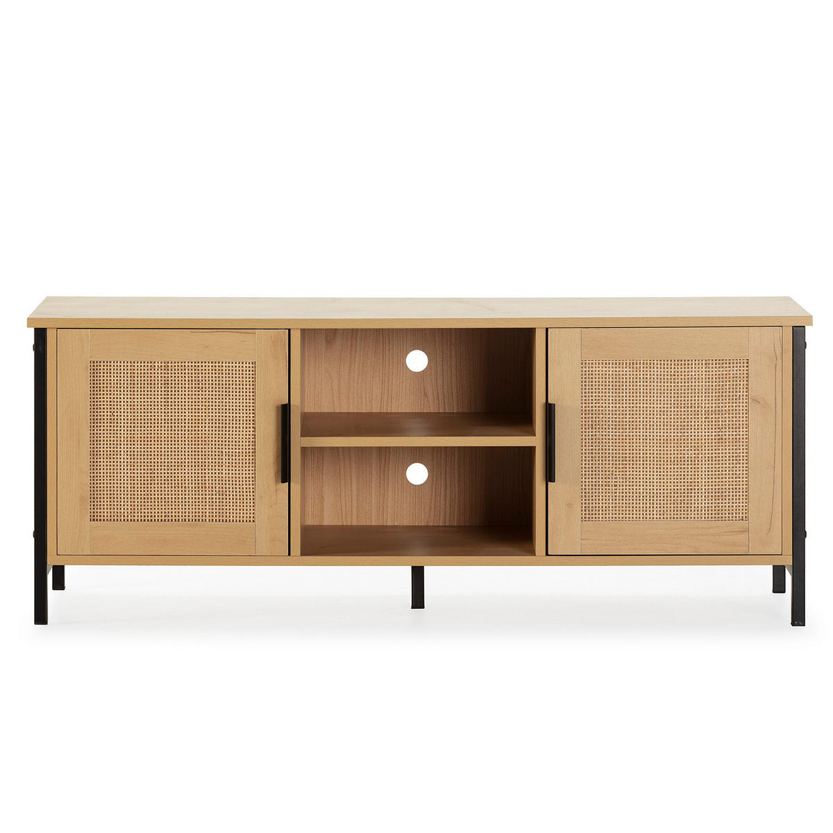 TV-ELEMENT Cruz 2 Türen Eiche farbe - Honigeiche, Holzwerkstoff (120/48/40cm) - VS Venta-stock