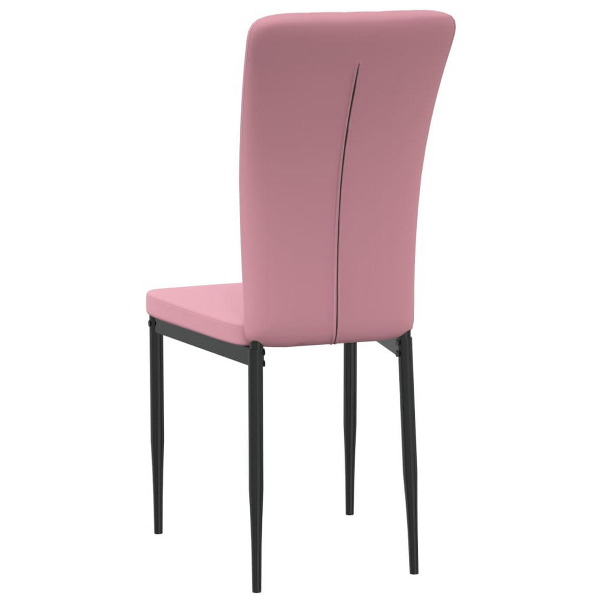 ESSZIMMERSTÜHLE 4 Stk. Rosa Samt 42*58*95.5cm - Pink, Metall (42/95.5/58cm) - ZMH