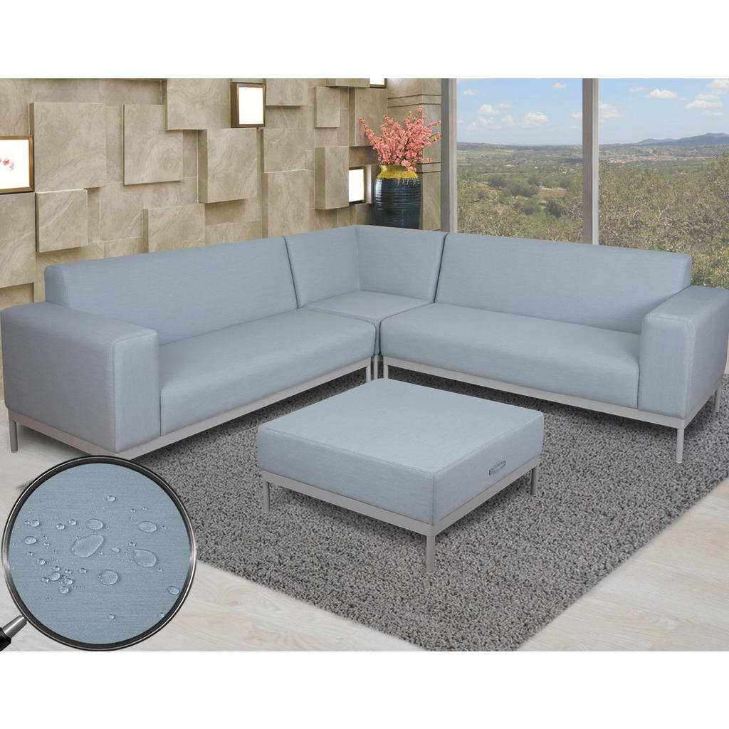 Thumbnail - MCW Ecksofa, Blau, Textil, L-Form, 245x82 cm, Wohnzimmer, Sofas & Couches, Wohnlandschaften, Ecksofas