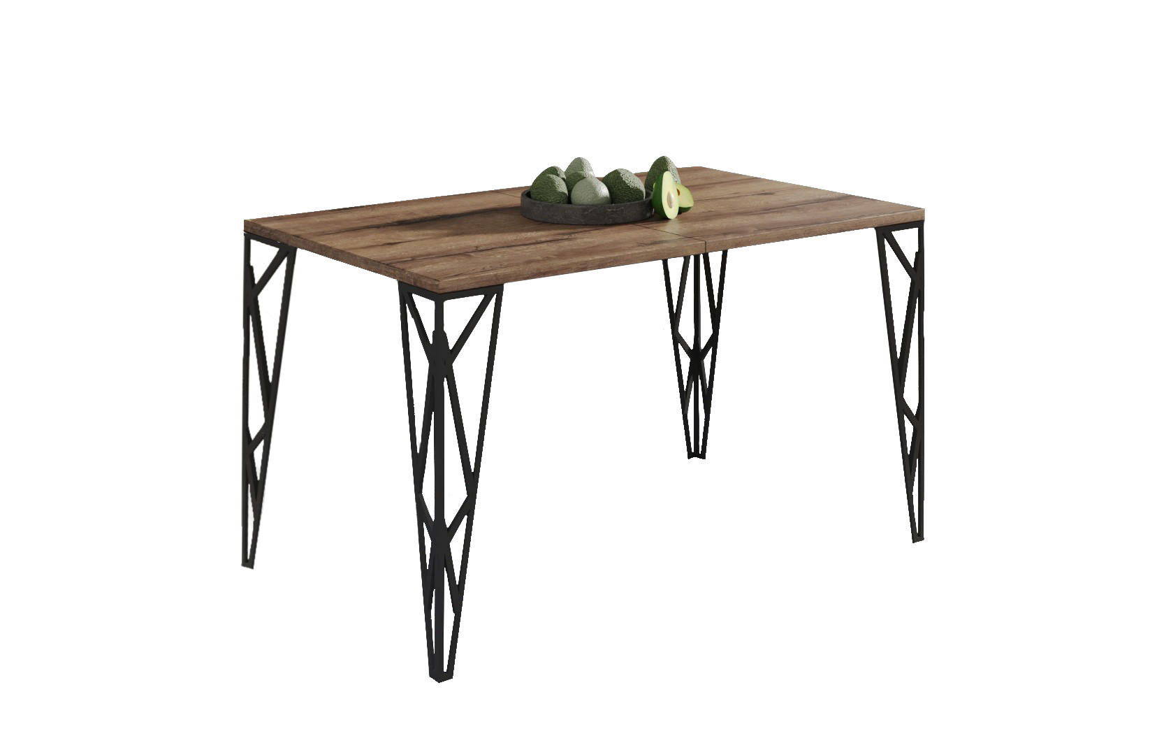 ESSTISCH Rulo bis 210 cm - Mooreichefarben, Holzwerkstoff (130/80/76cm) - Endo-Moebel