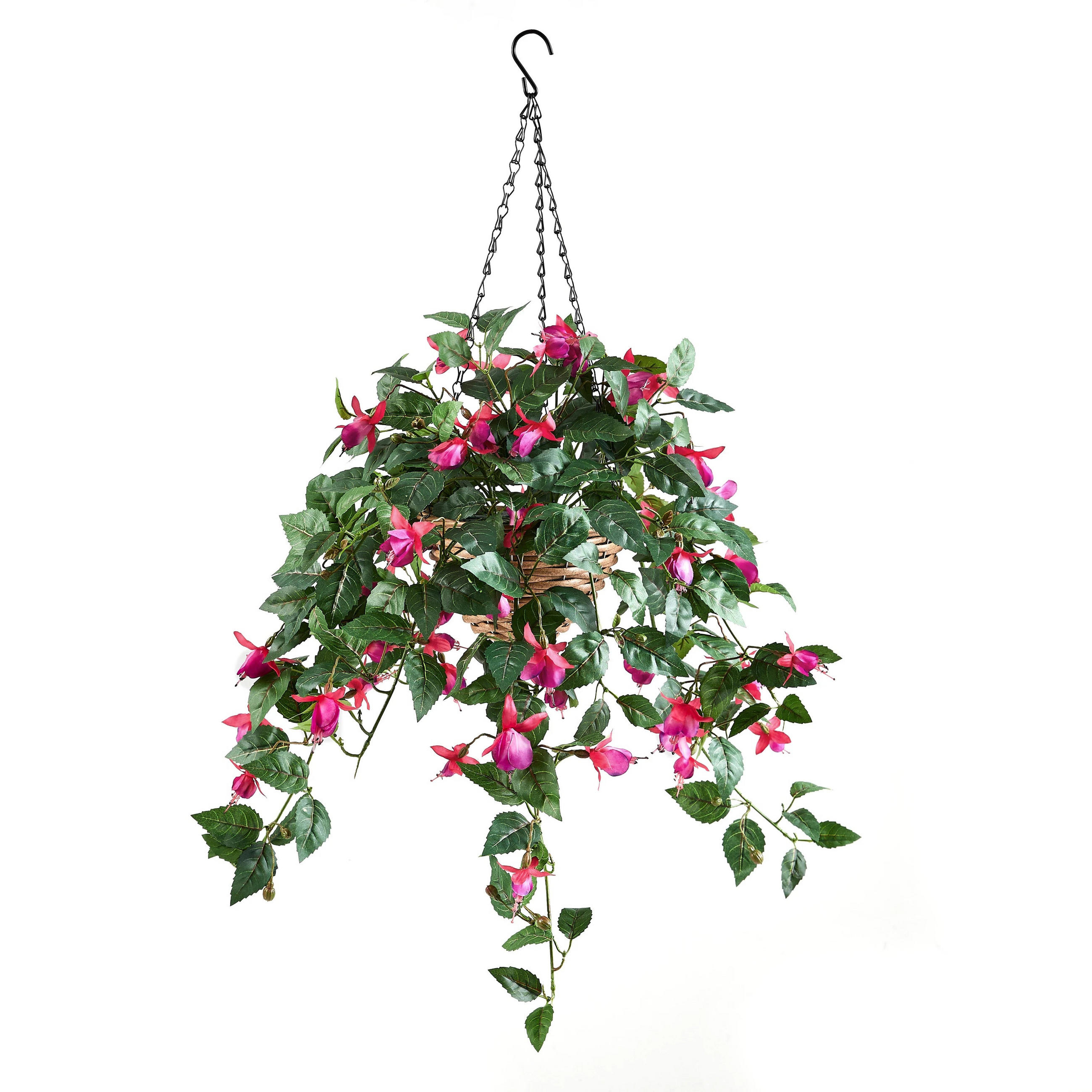 KUNSTPFLANZE Künstliche Hänge-Fuchsie – Calanthia 80 cm - Grün, Kunststoff (80cm) - aplanta
