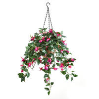 KUNSTPFLANZE Künstliche Hänge-Fuchsie – Calanthia 80 cm - Grün, Kunststoff (80cm) - aplanta