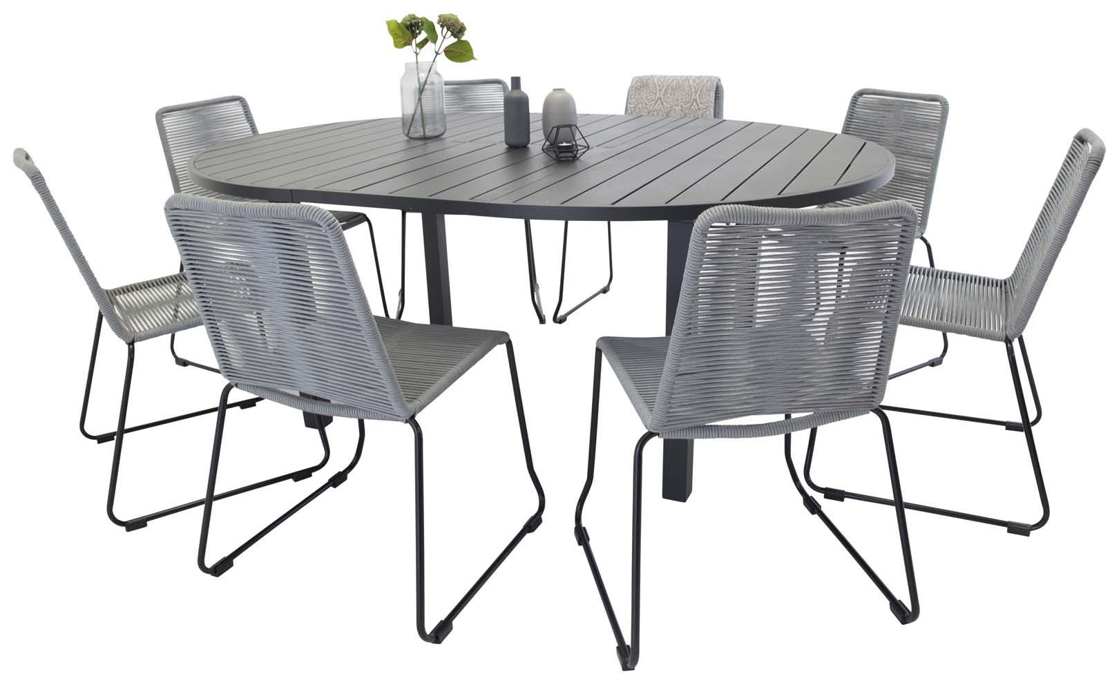GARTENSET grau - Grau, Holzwerkstoff - ebuy24