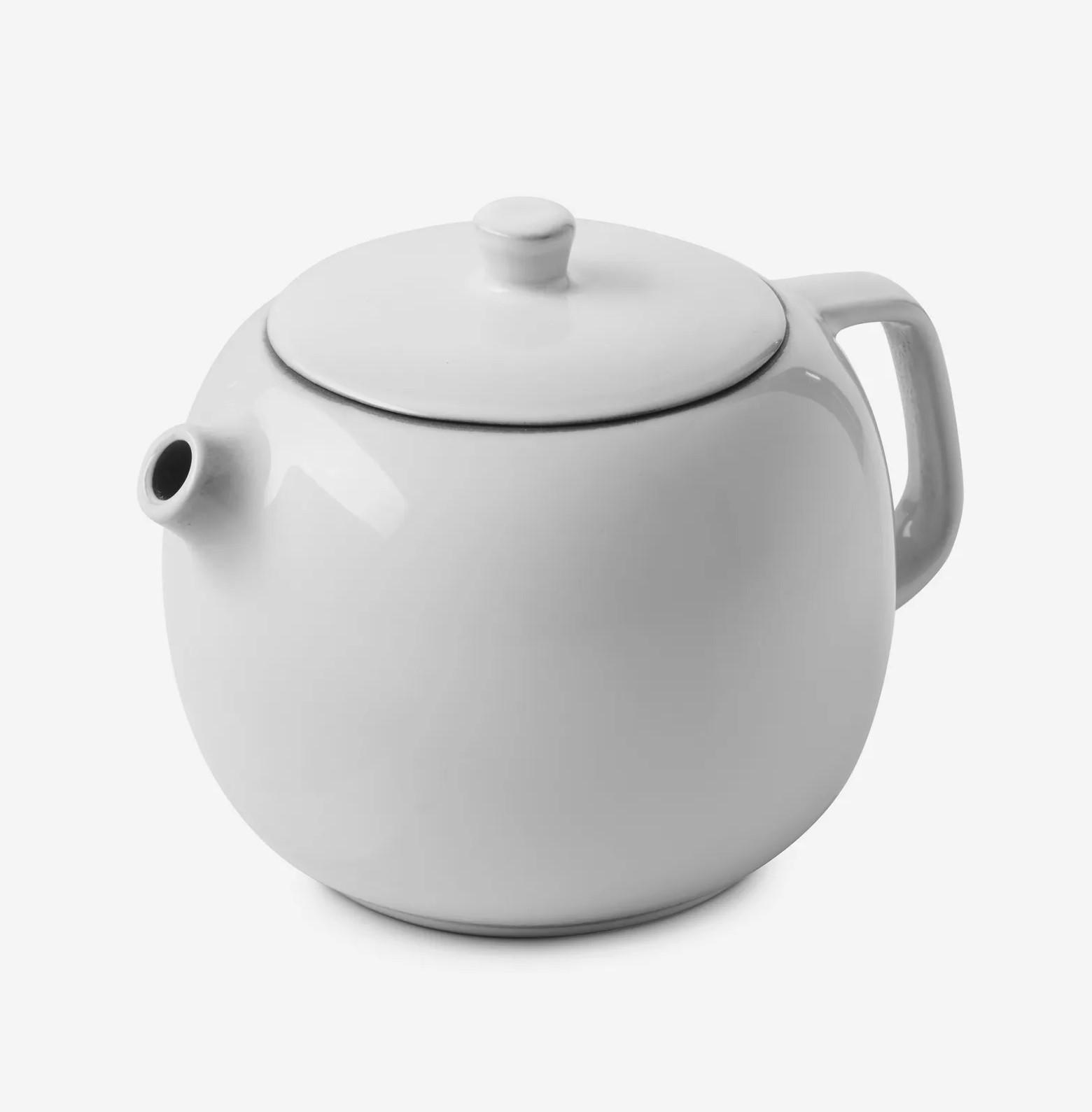 Revol Porcelaine France Teekanne Weiß
