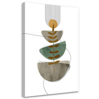 KUNSTDRUCK Beige 60/90 cm - Beige, Textil (60/90cm) - KUNSTLOFT