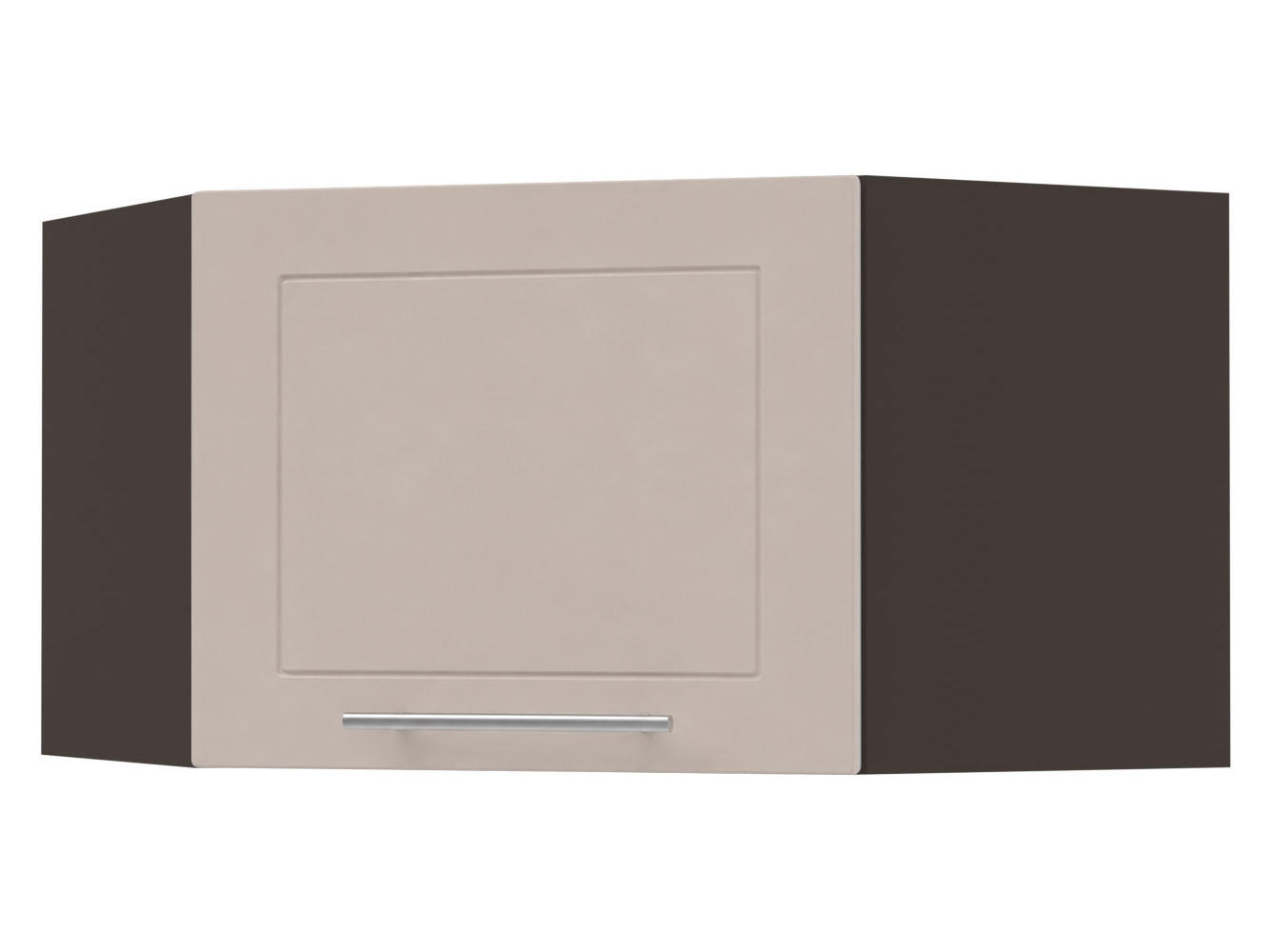 Feldmann-Wohnen Eckhängeschrank Kaschmir, Dunkelgrau 60x36x60 cm