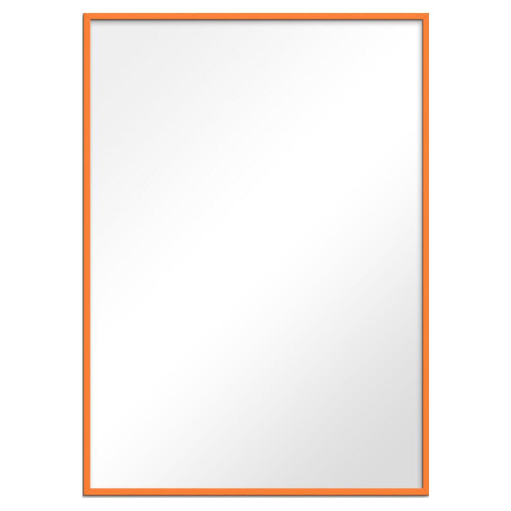 SPIEGEL - Orangenfarbenes Holz - Orange, Holz/Papier (15/21/2cm) - Poster&Frame