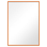 SPIEGEL - Orangenfarbenes Holz - Orange, Holz/Papier (50/70/2cm) - Poster&Frame