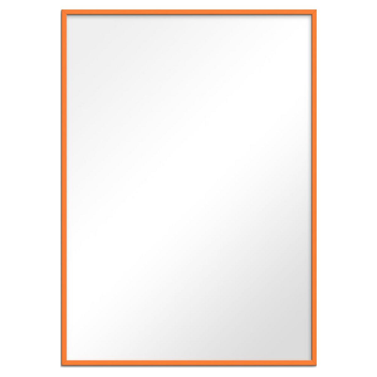 SPIEGEL - Orangenfarbenes Holz - Orange, Holz/Papier (50/70/2cm) - Poster&Frame