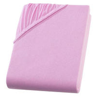 JERSEY-SPANNBETTLAKEN 100x200 cm aus 100% Baumwolle, Bettlaken Rosa Uni - Hellrosa, Textil (100/200cm) - Carpe Sonno