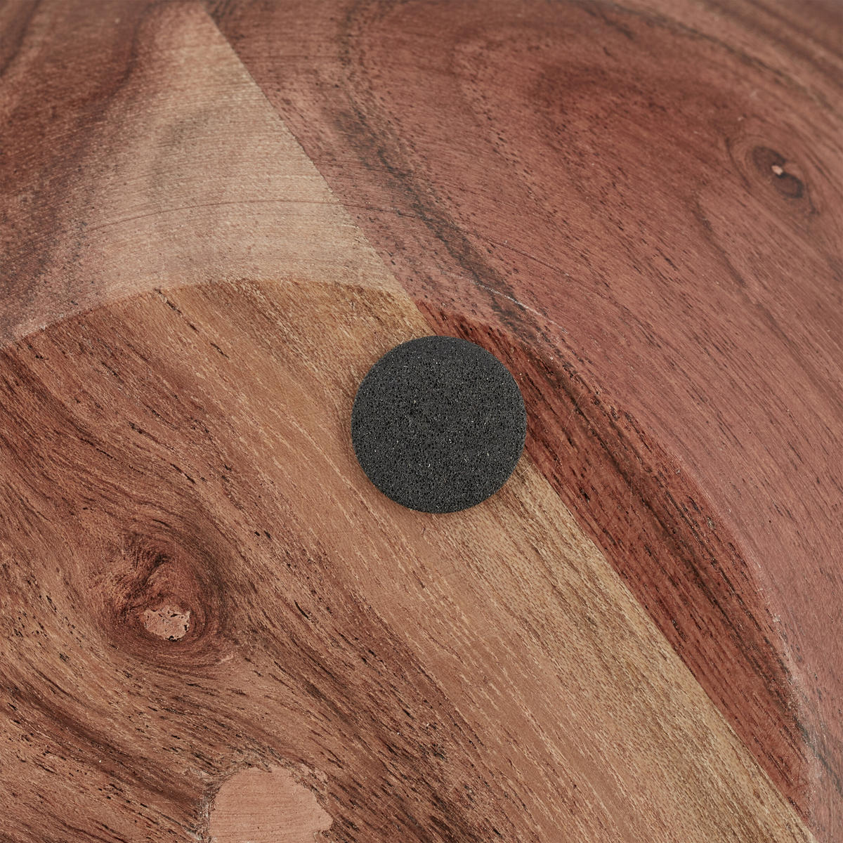 2-tlg.SALATSCHÜSSEL-SET - Braun, Holz/Kunststoff (25/25/12cm) - Relaxdays