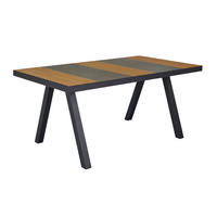 GARTENTISCH Texas 167x90x75cm, Holz, Anthrazit - Anthrazit, Holz (90/167/75cm) - dasmöbelwerk