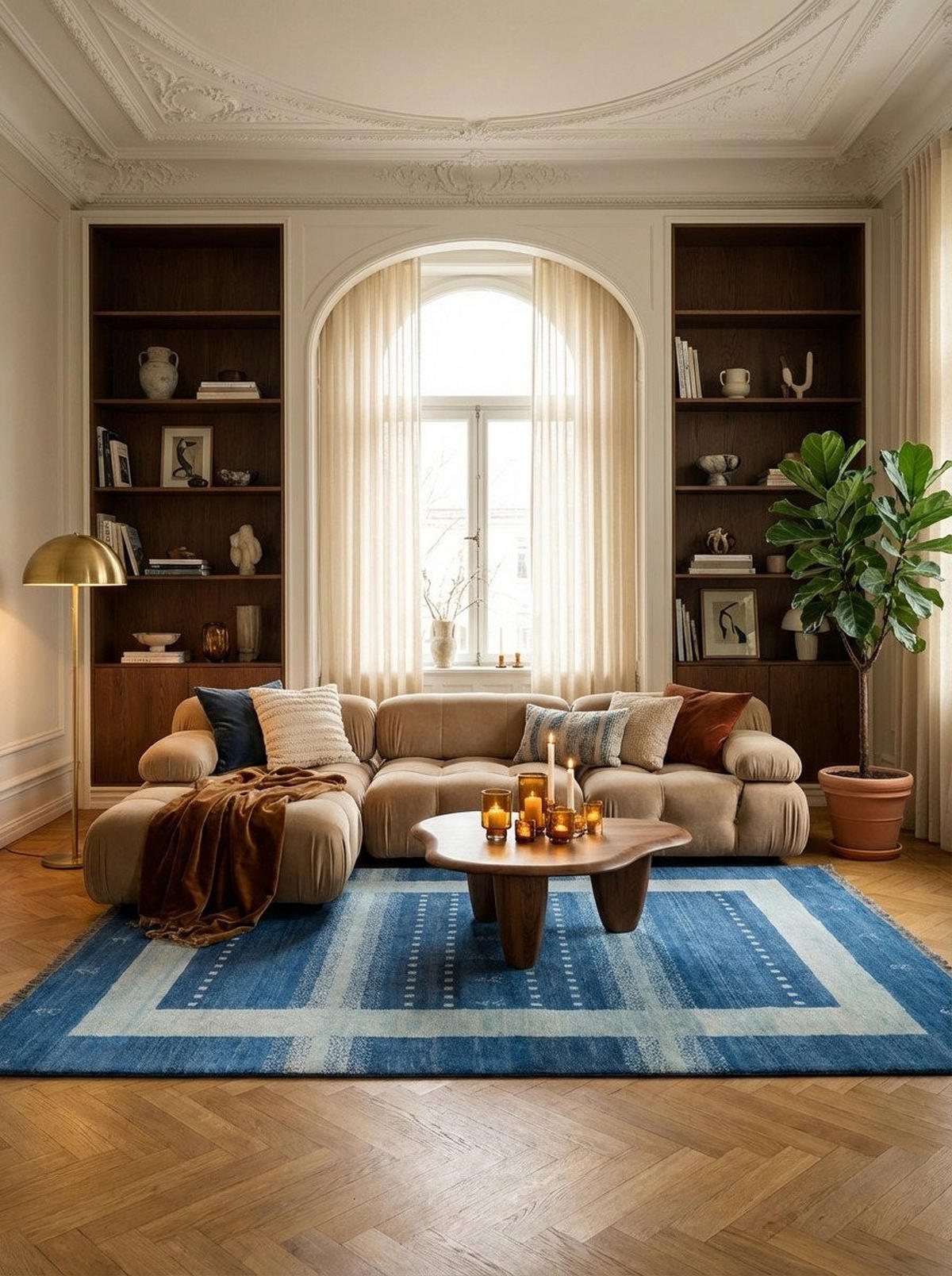 GABBEH-TEPPICH handgeknüpft Sonnat Blau 200/153 cm Schurwolle - Blau, Textil (153/200cm) - Looma