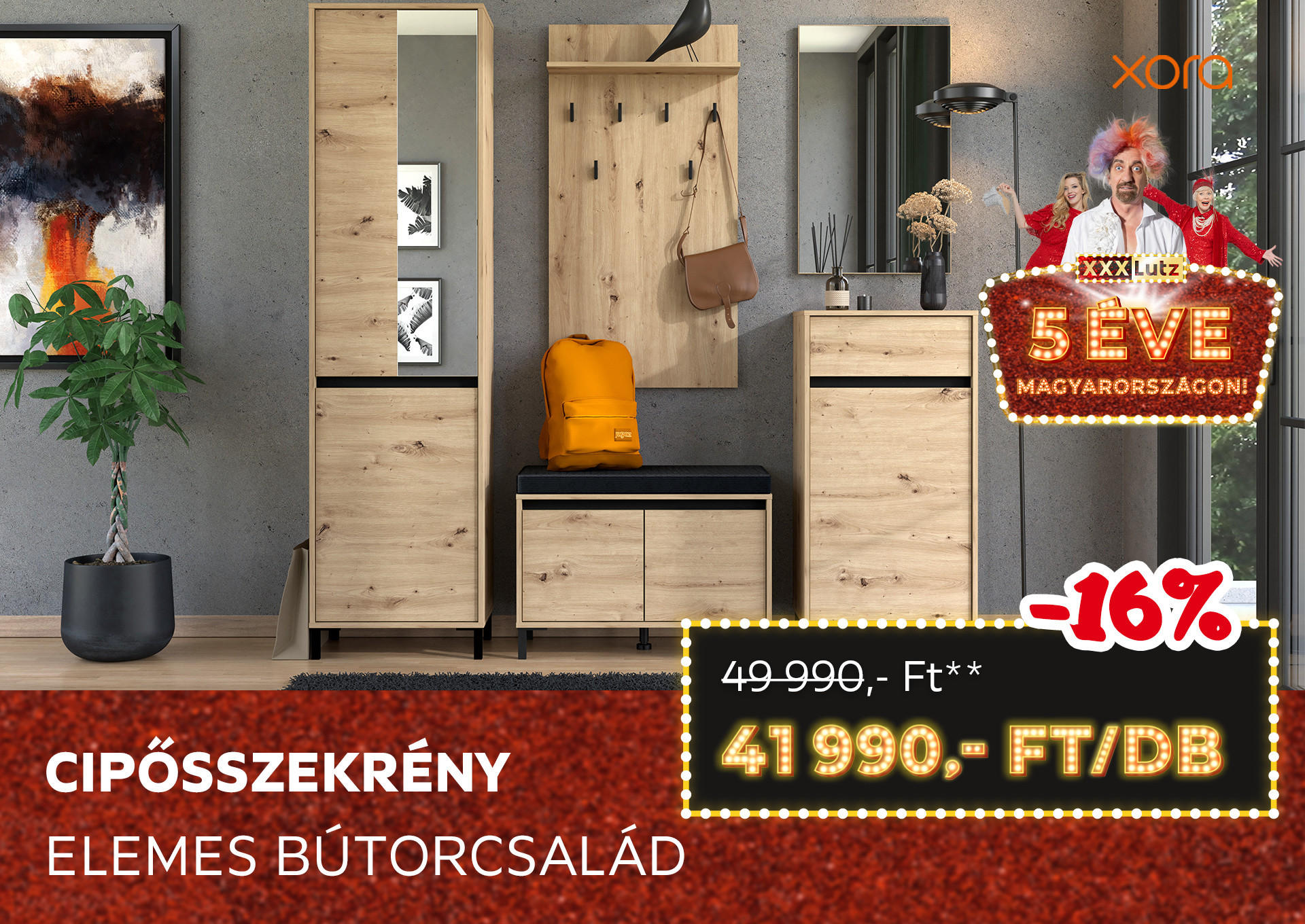 CIPŐSSZEKRÉNY Kiemelt termék 49990 Ft.- helyett 41990 Ft.-