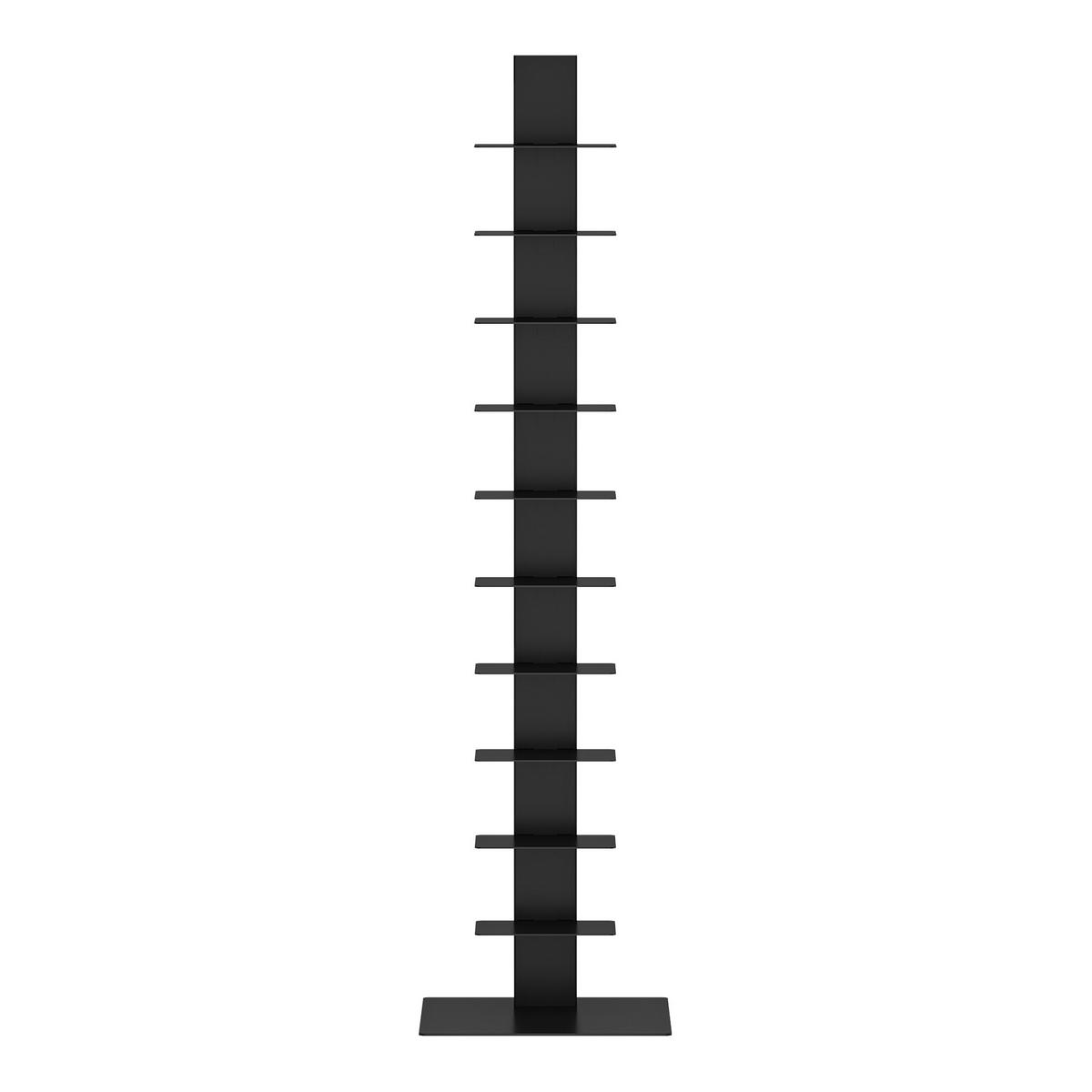 BÜCHERREGAL Eksjö - Schwarz, Metall (39/150/39cm) - [en.casa]