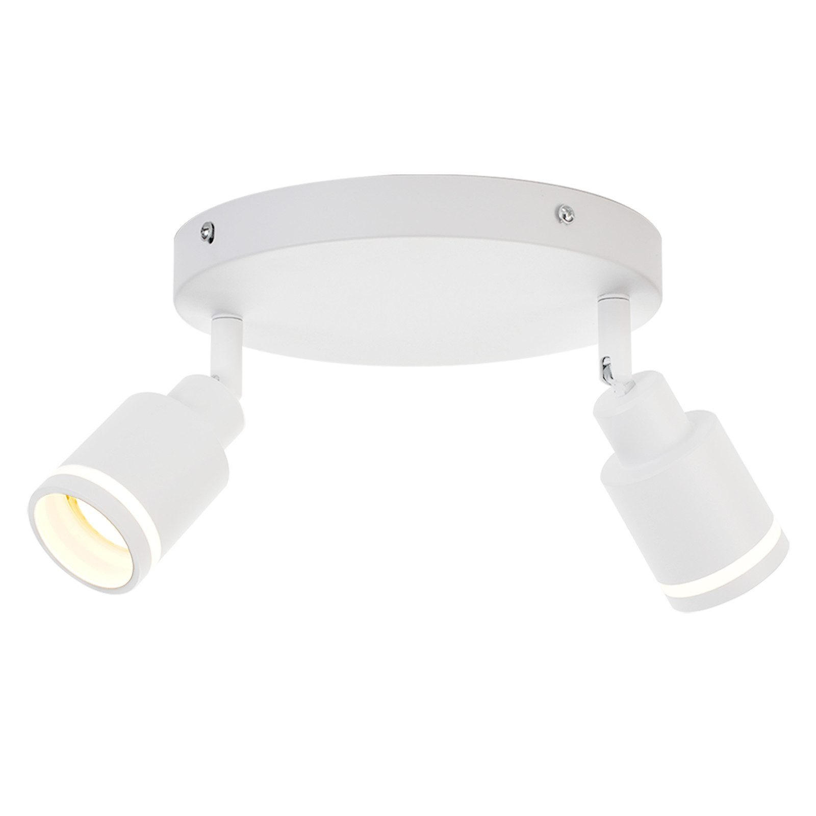 STRAHLER Lübeck 2-flammig 20/20/15.7 cm - Weiß, Metall (20/20/15.7cm) - Nettlife