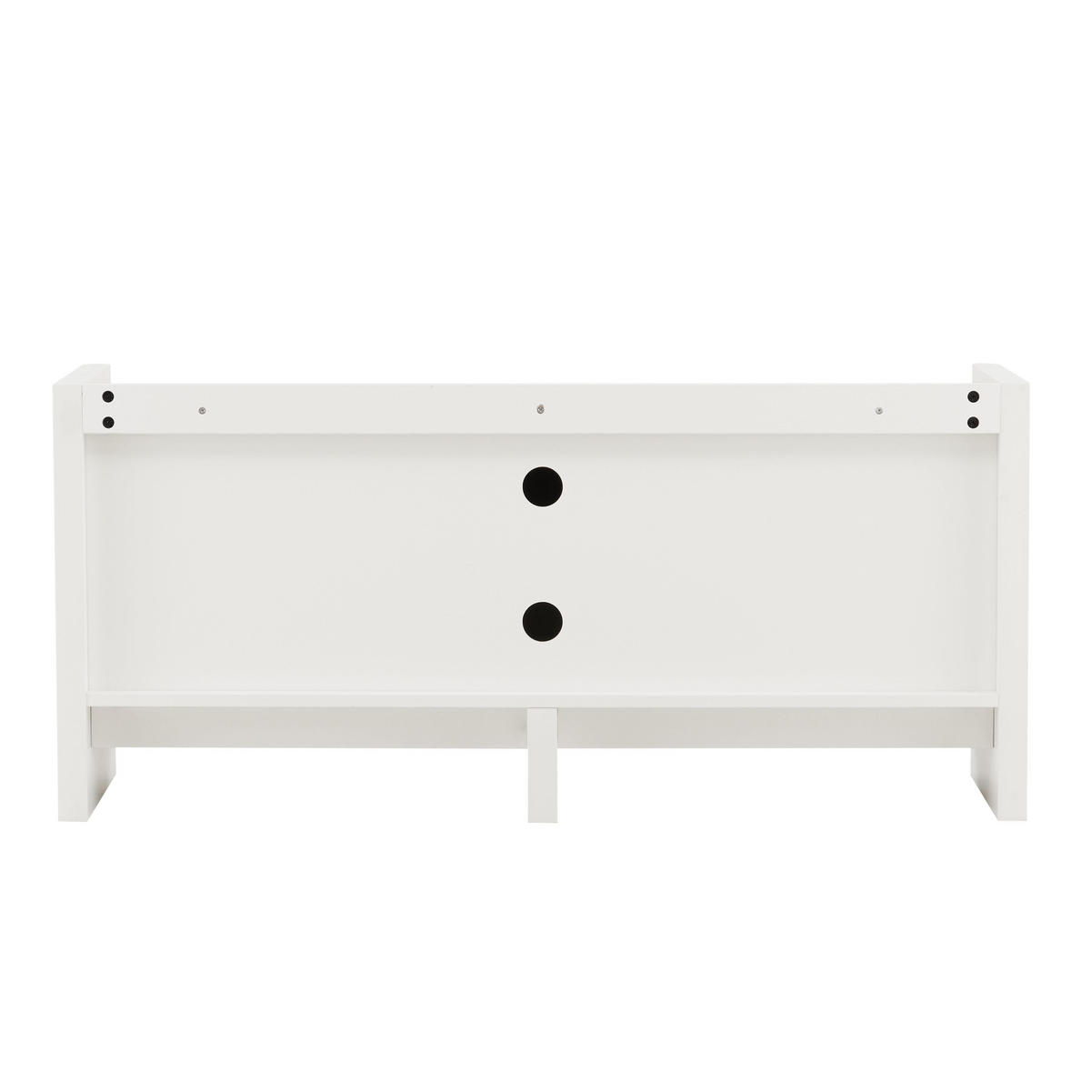 TV-SCHRANK 120 cm, Weiß - Weiß, Holz (40/55/120cm) - Oviala