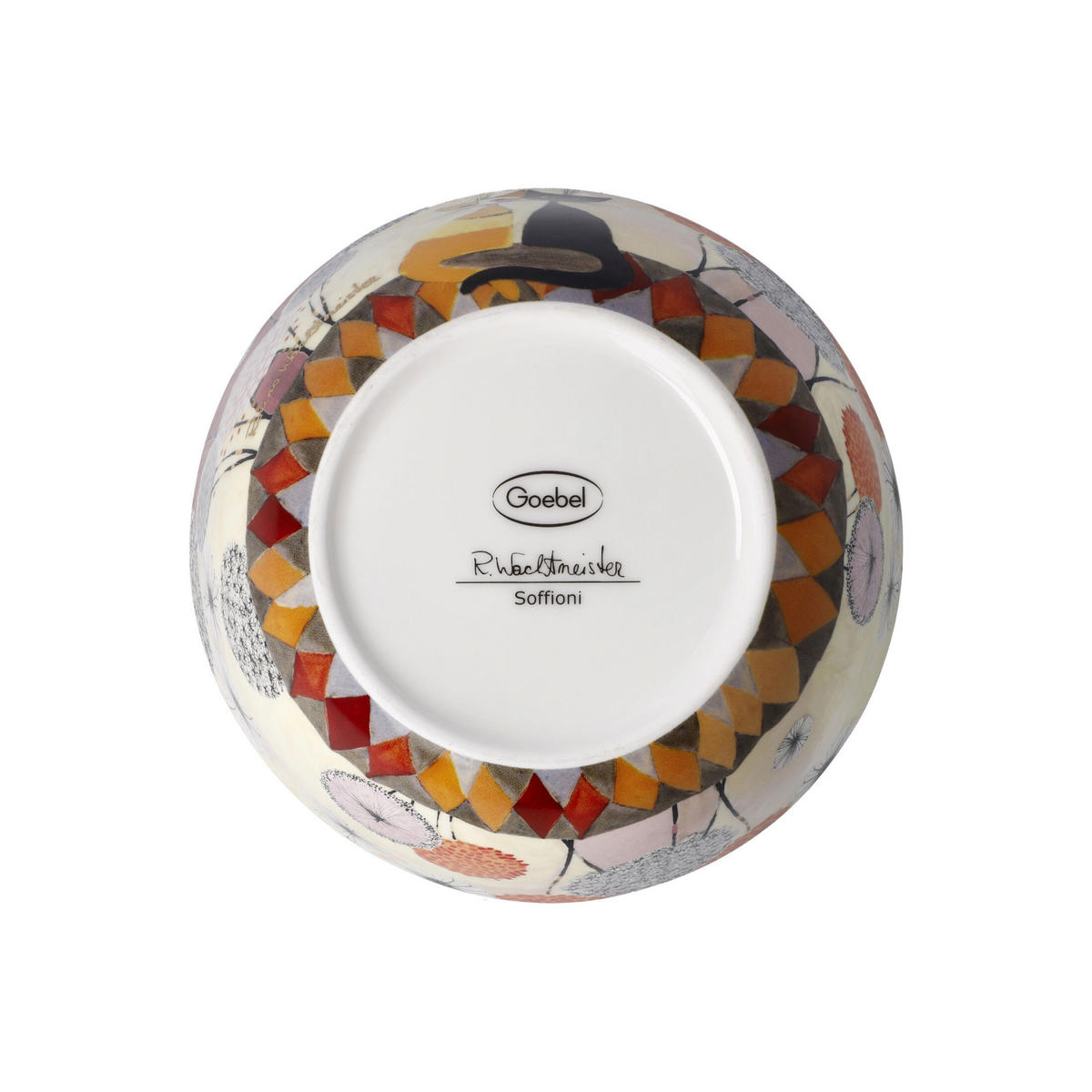 KÜNSTLERSCHALE Rosina Wachtmeister - Sottosopra, Fine Bone China, Bunt, 15 cm - Multicolor, Keramik (7cm) - Goebel