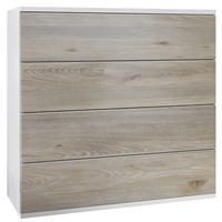 KOMMODE Pavos Eiche Nordic - Silbereichenfarben, Holzwerkstoff (76/76/35cm) - Vladon