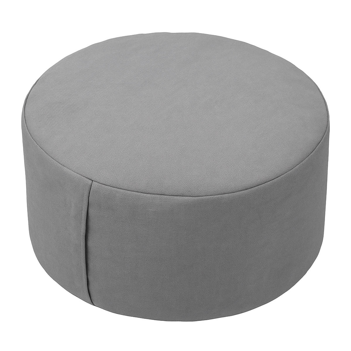 MEDITATIONSKISSEN - Grau, Naturmaterialen/Textil (33/33/13cm) - Relaxdays