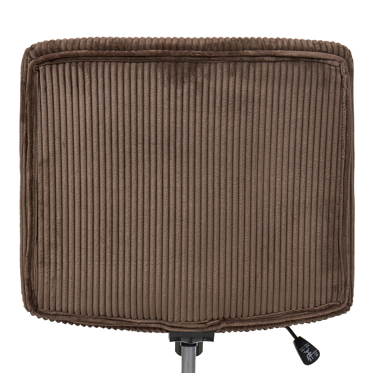 SCHREIBTISCHSTUHL Cord Dunkelbraun Geddes - Dunkelbraun, Textil (59/85/71cm) - Beliani