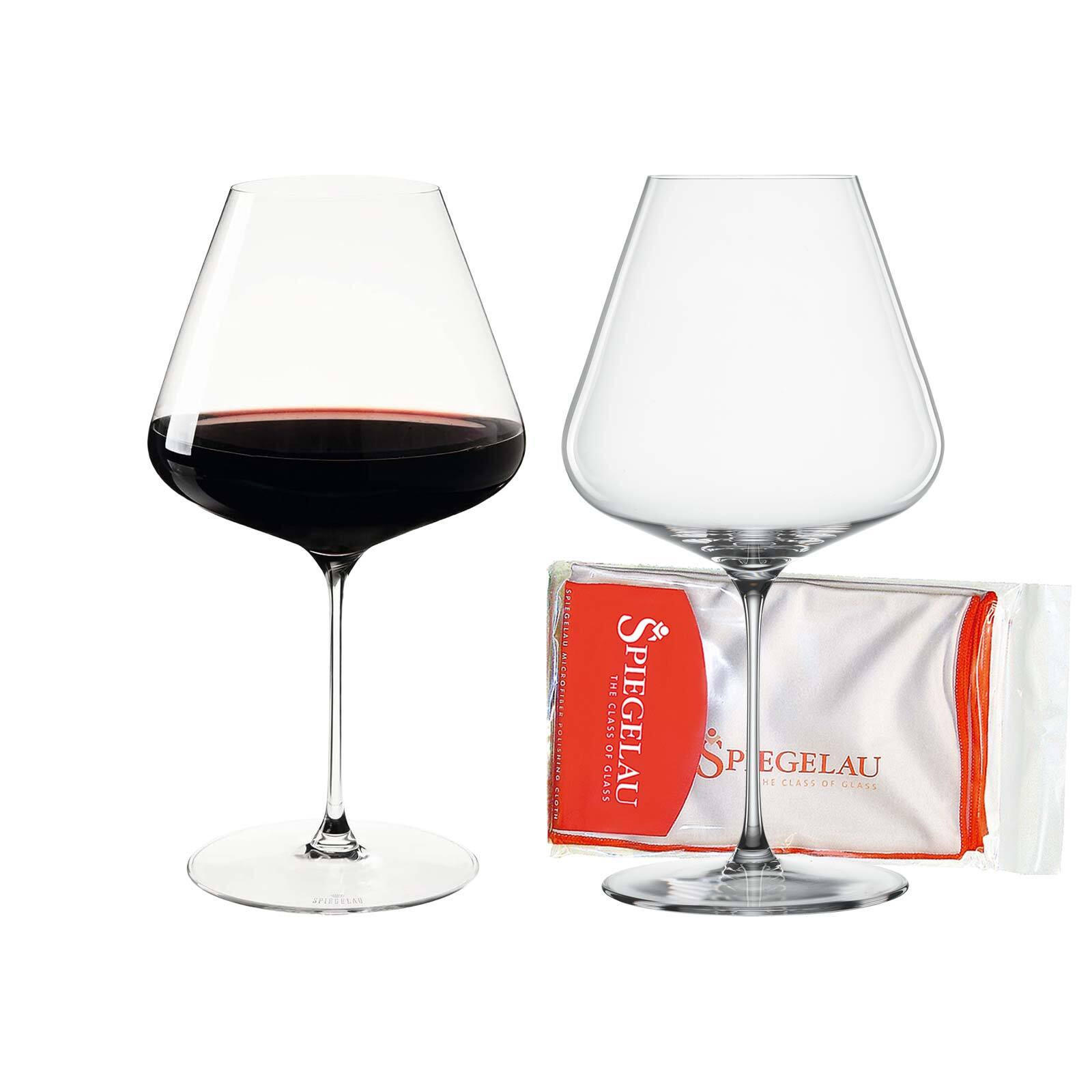 BURGUNDERGLÄSER + POLIERTUCH Definition transparent 960 ml 2er Set - Transparent, Glas (0.96L) - Spiegelau