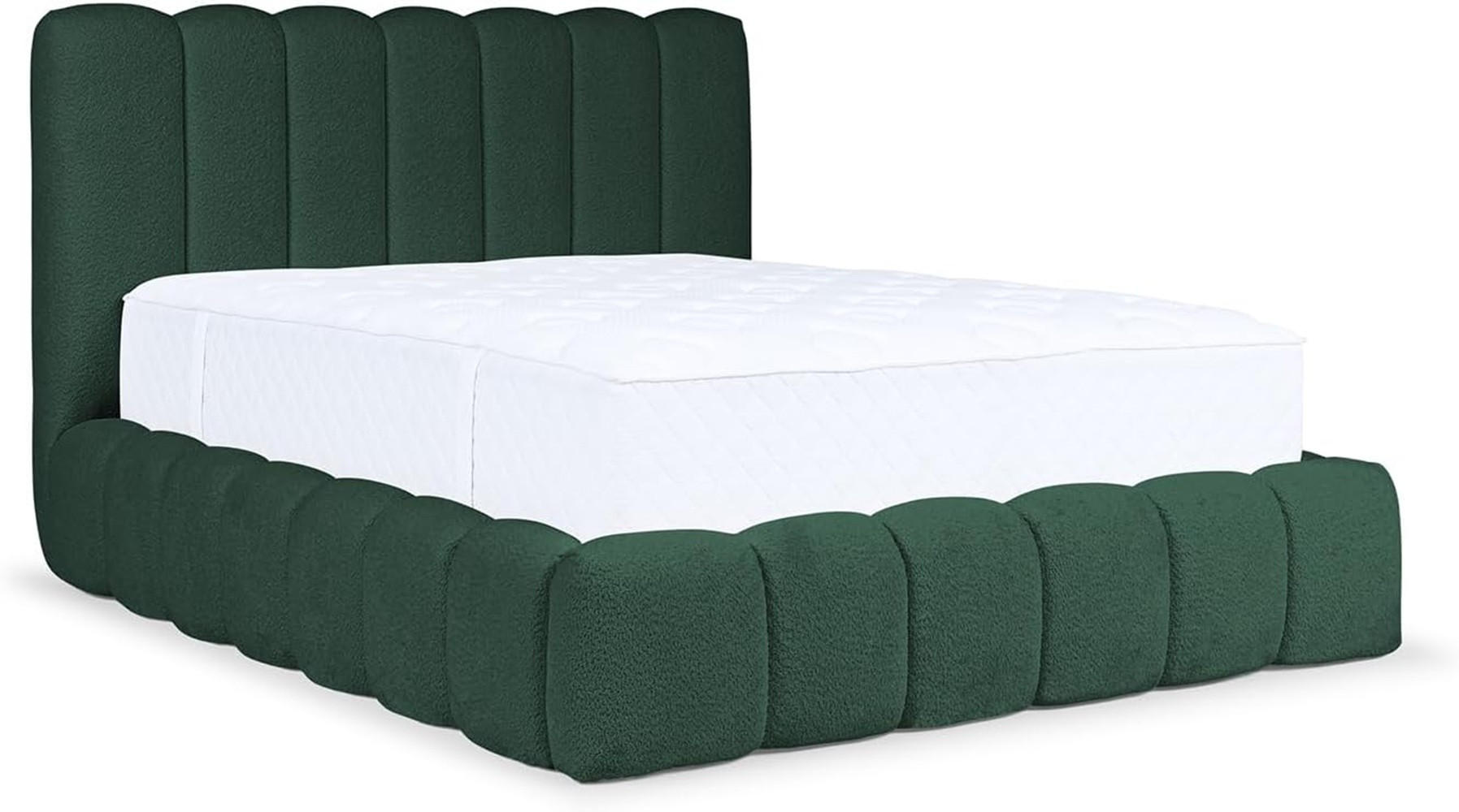 POLSTERBETT Carlos - Grün, Textil (120/200cm) - Meblini