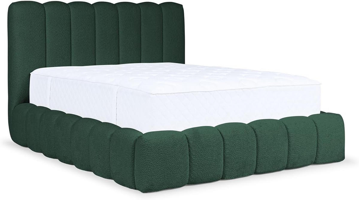 POLSTERBETT Carlos - Grün, Textil (120/200cm) - Meblini