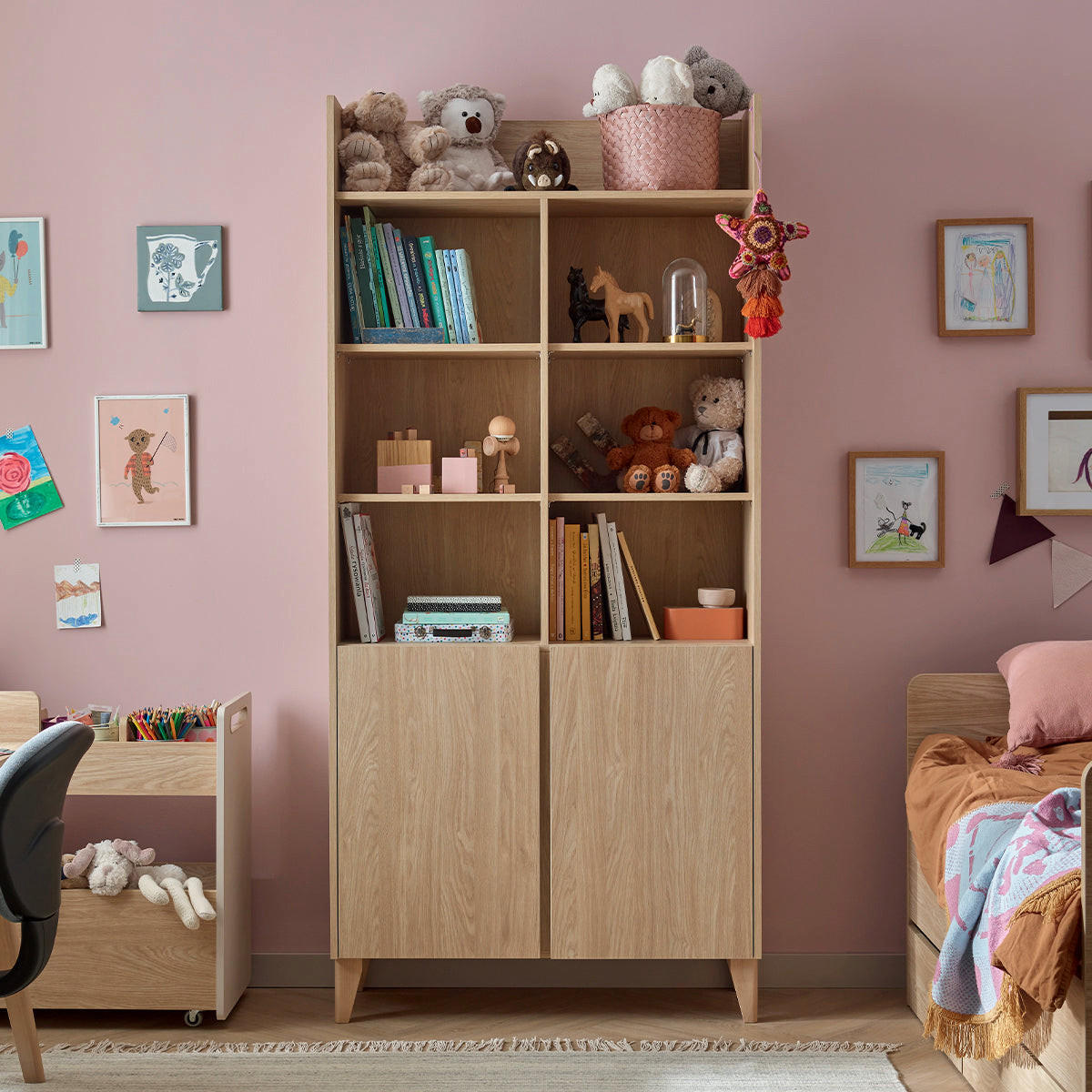 BÜCHERREGAL Muve Holz - Braun, Holzwerkstoff (94/204/38cm) - Petits-meubles