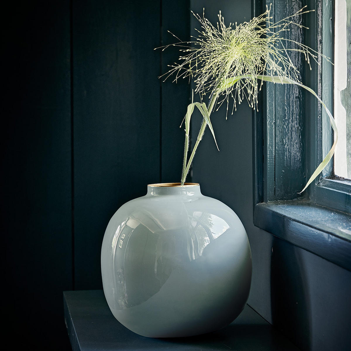 VASE Metal hellblau 23 cm - Hellblau, Metall (23cm) - Pip Studio