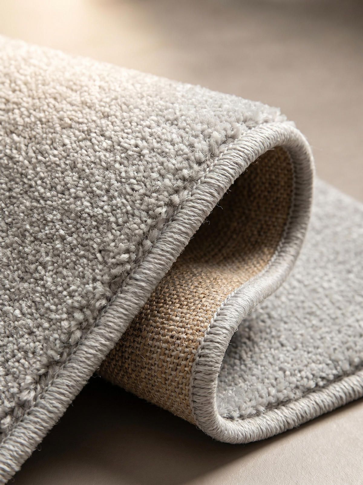 TEPPICH Kurzflor MAIN in Creme, einfarbig, Ø 200 cm - Beige, Textil (200/200cm) - KADIMA DESIGN