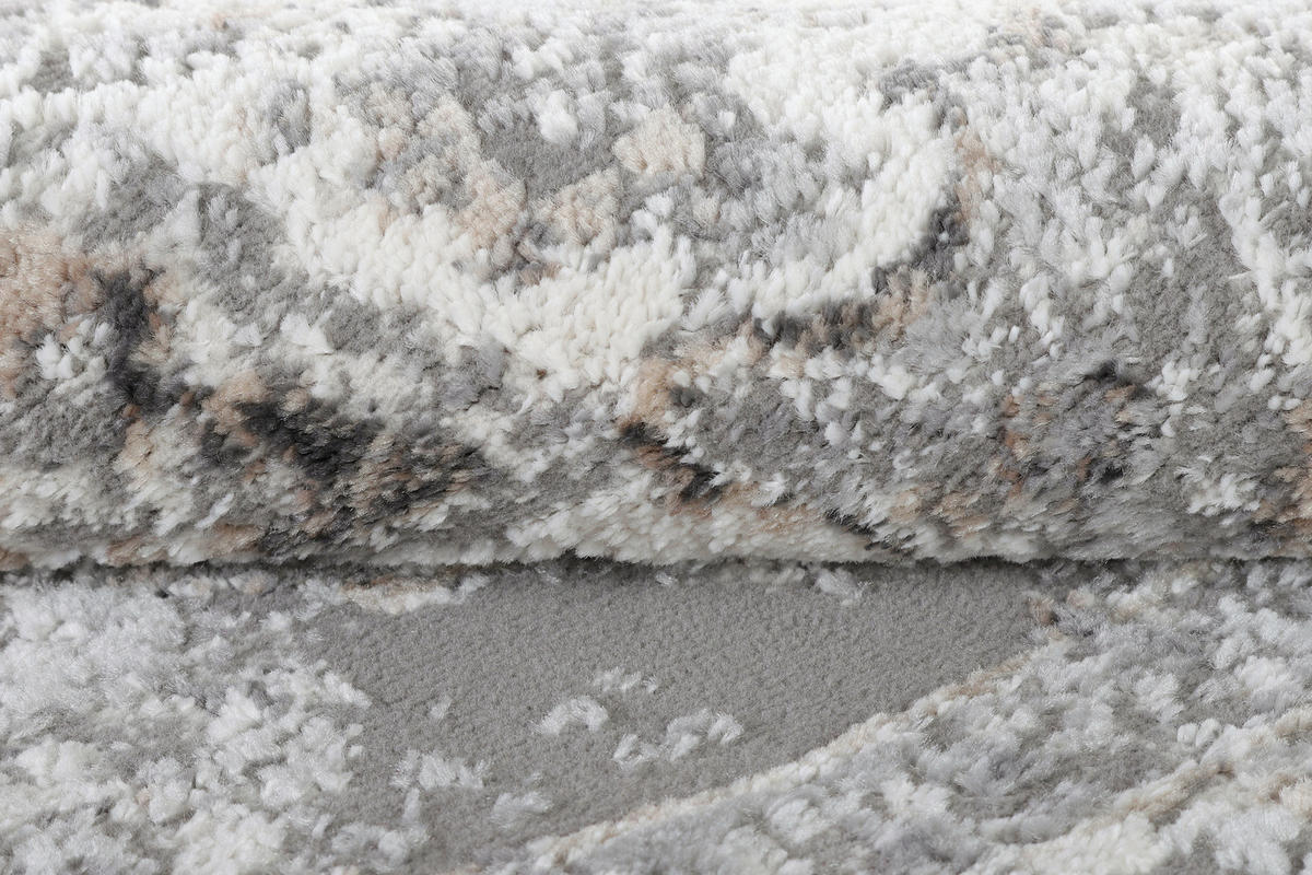 TEPPICH VALLEY Grau Rund 240/240 cm - Grau, Textil (240/240cm) - Tapiso