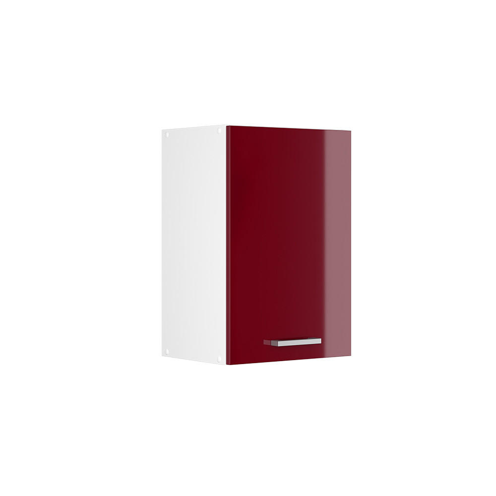 HÄNGESCHRANK R-Line Bordeaux Hochglanz 40 cm - Bordeaux/Weiß, Holzwerkstoff (40/60/31cm) - Vicco