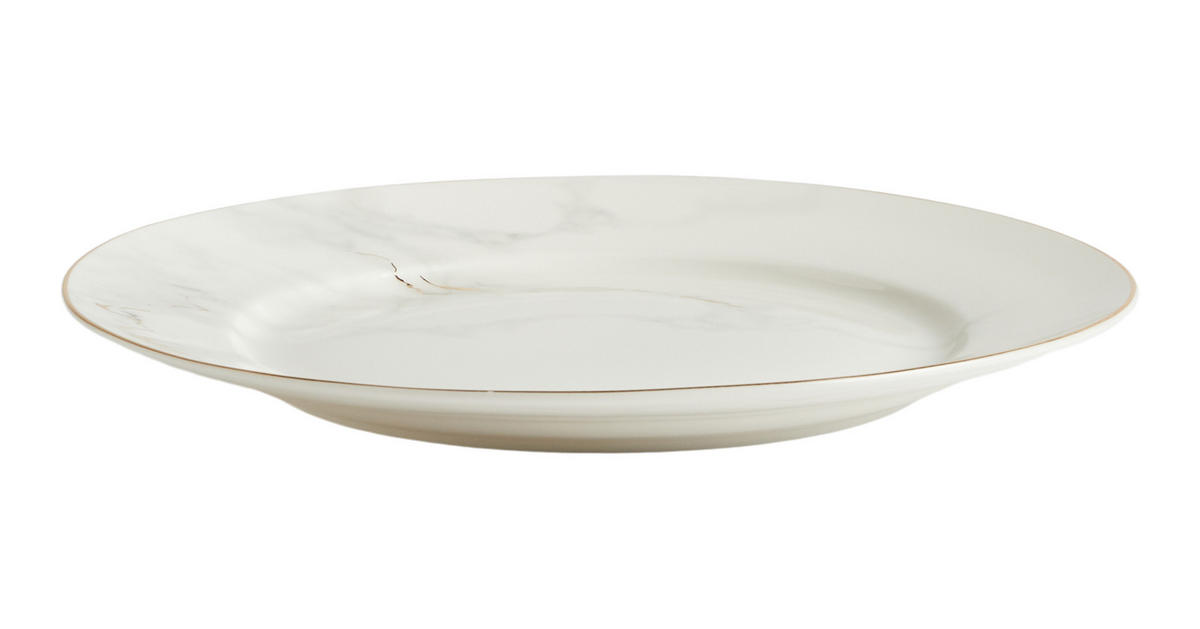 DESSERTTELLER Marberis - Weiß, Keramik (20.5cm) - home&you
