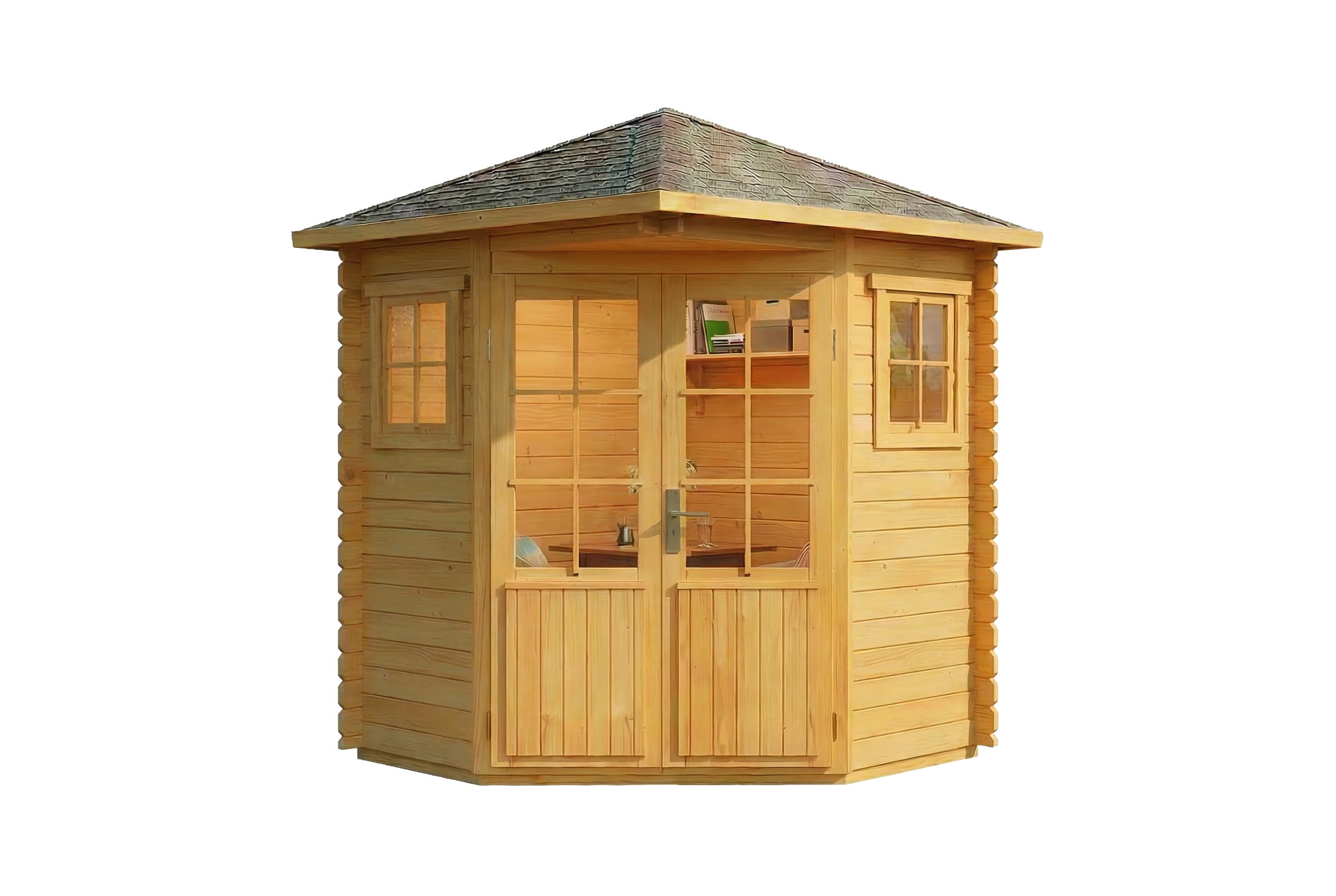 Alpholz Gartenhaus Pinien 220x248x220 cm