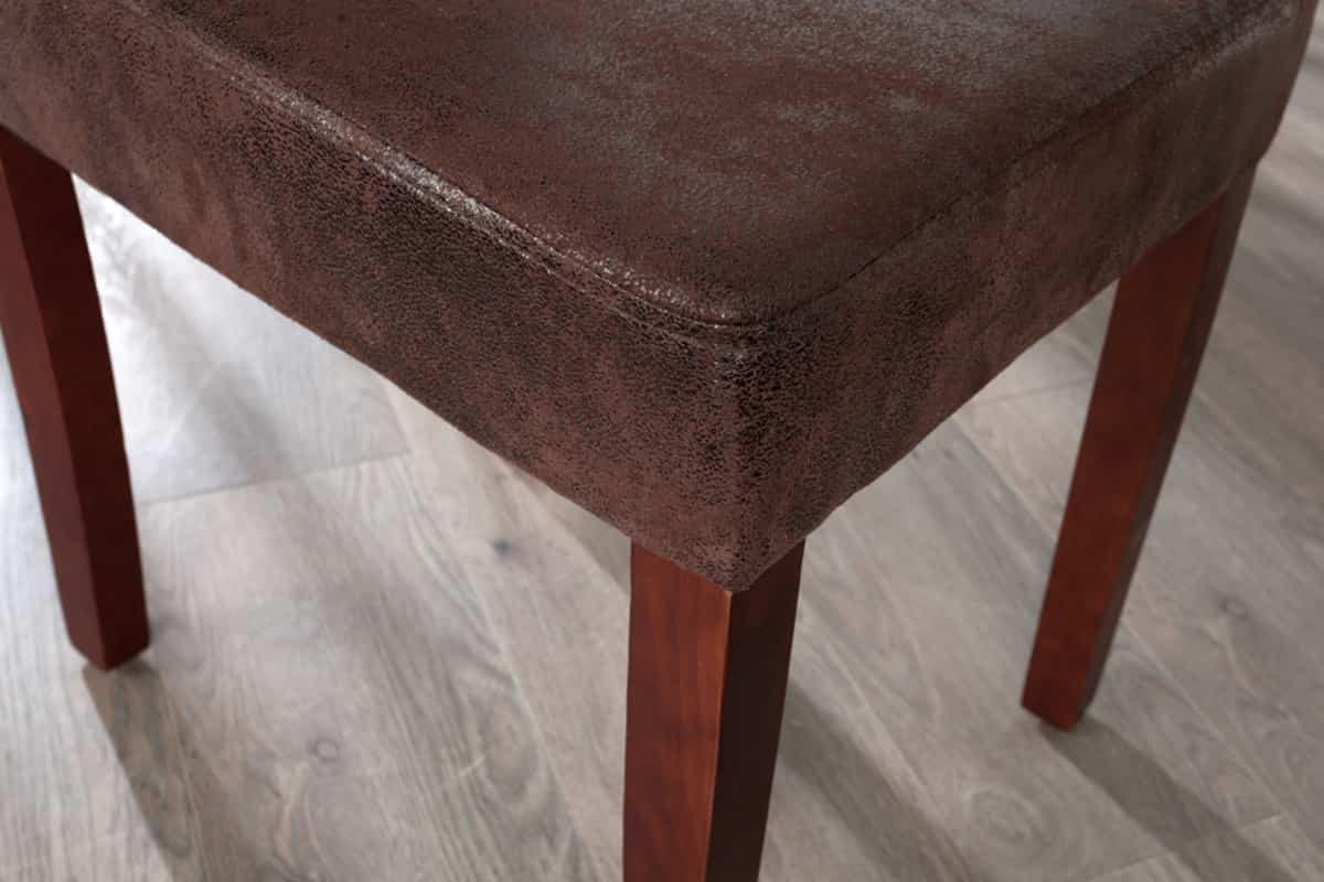 STUHL GENUA Microfaser Braun 90 cm - Braun, Holz/Textil (40/90/50cm) - riess-ambiente