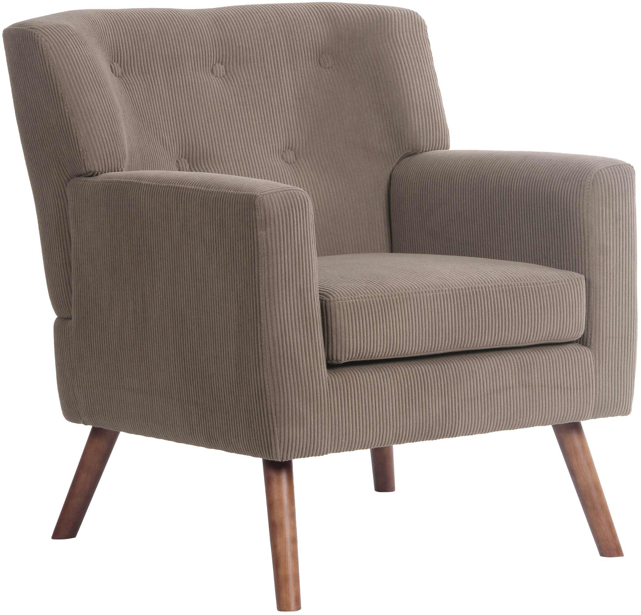 SESSEL Cord Dunkelbraun - Dunkelbraun/Braun, Holz/Textil (72/80/74cm) - CLP