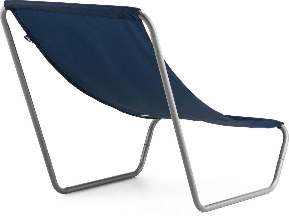 STRANDSESSEL bis 100 kg - Blau, Textil/Metall (51/60/97cm) - Outtec