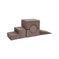 SCHAUMSTOFF-BAUSTEINE für Kinder, Shape, Cord, Braun - Braun, Textil (45/30/169cm) - MeowBaby