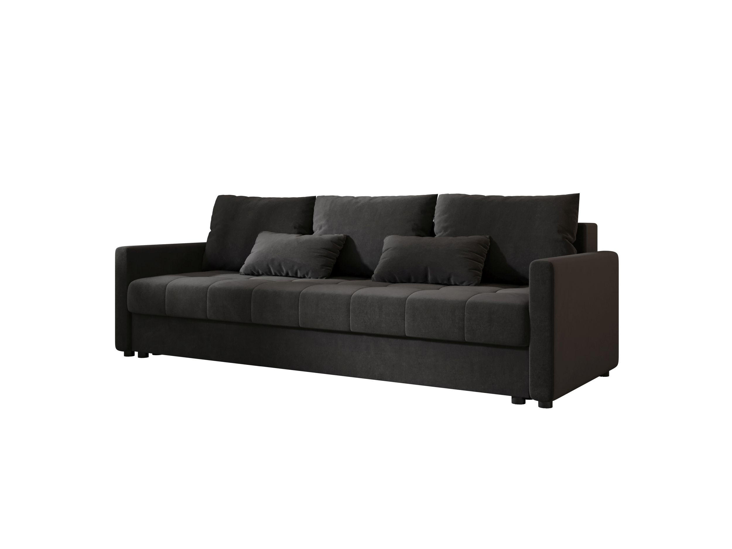 SOFA MOS mit Schlaffunktion ITAKA 27 mit Stauraum - Grau, Textil (84/72/220cm) - Bedante