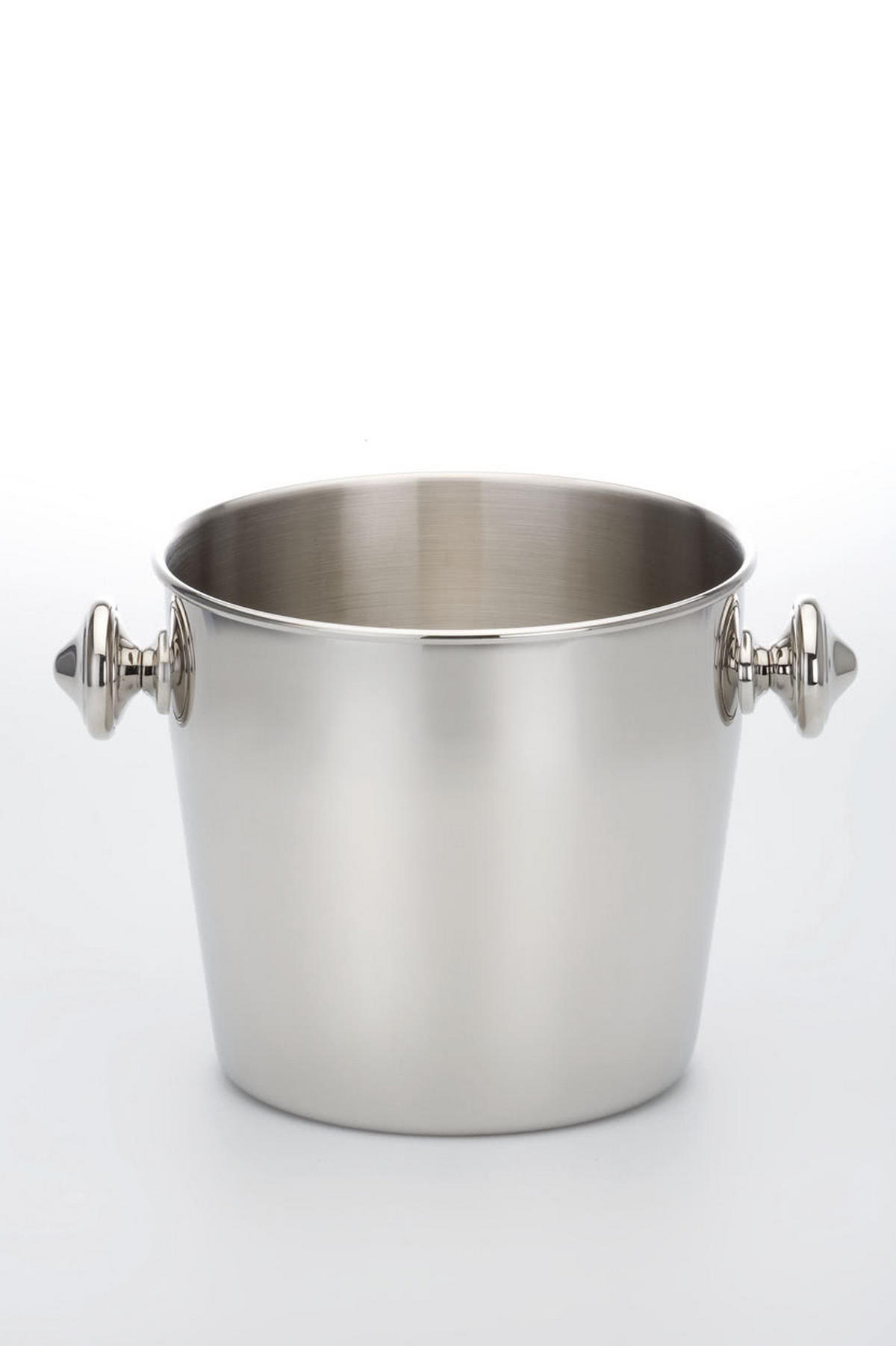 WEIN-/SEKT Flaschenkühler Hochglanz poliert (H) 19,5 x (Ø) 20 cm - Silberfarben, Paraffin (20/19.5cm) - Hermann Bauer jun. Kollektion GmbH