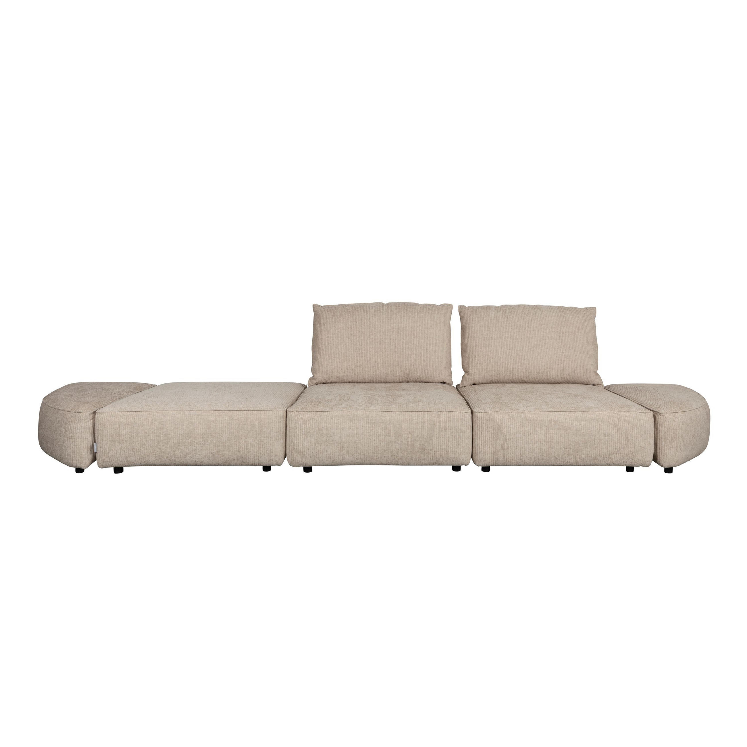 SOFA 4,5-SITZER Hunter Sand/ Beige - Beige/Naturfarben, Textil (417/87/100cm) - Zuiver