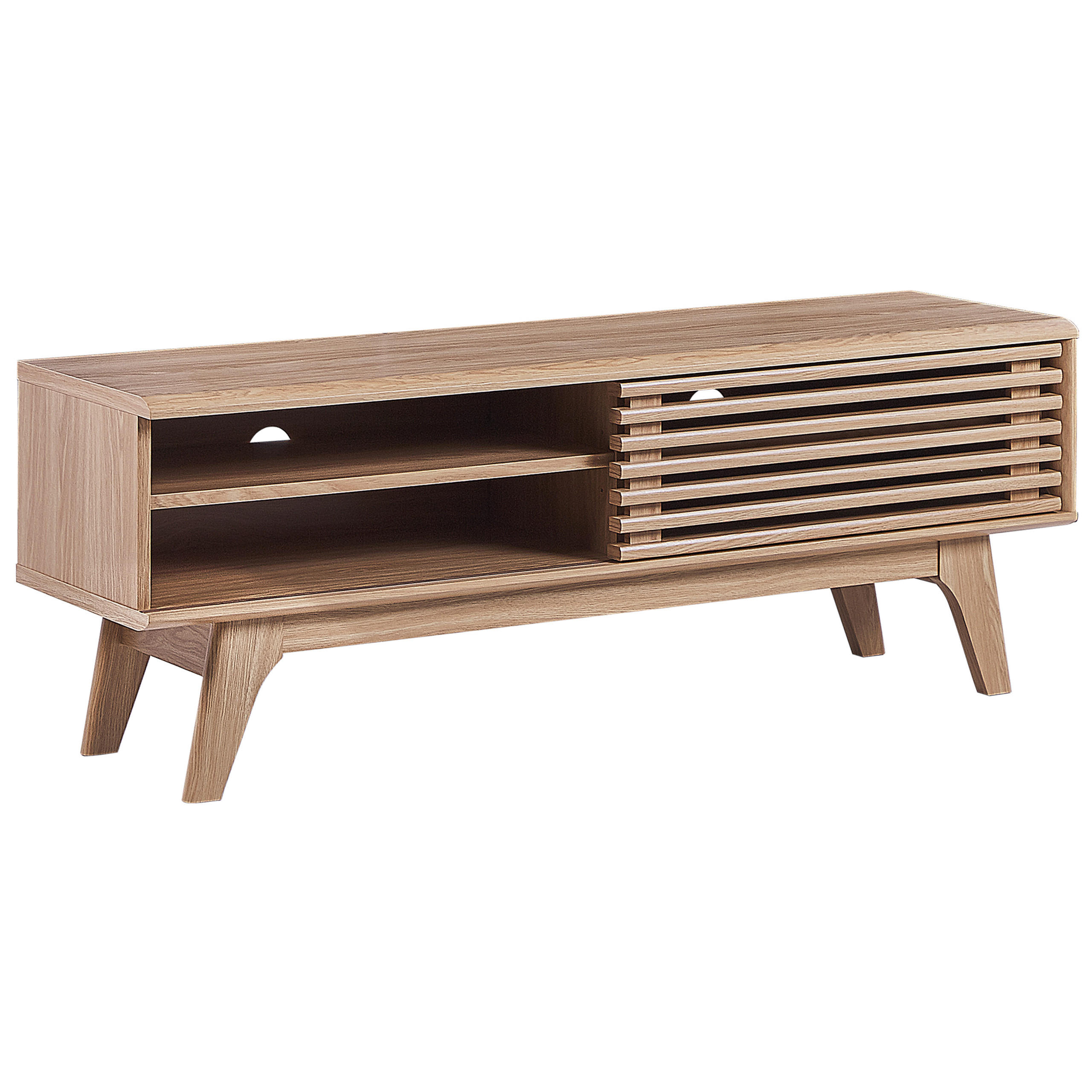 TV-MÖBEL Hellbraun TOLEDO 35/117/44 cm - Hellbraun, Holzwerkstoff (117/44/35cm) - Beliani